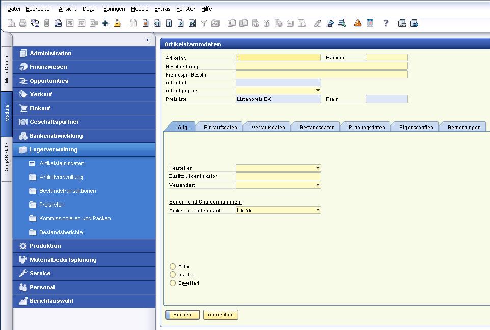 Lagerverwaltung Von Sap Business One