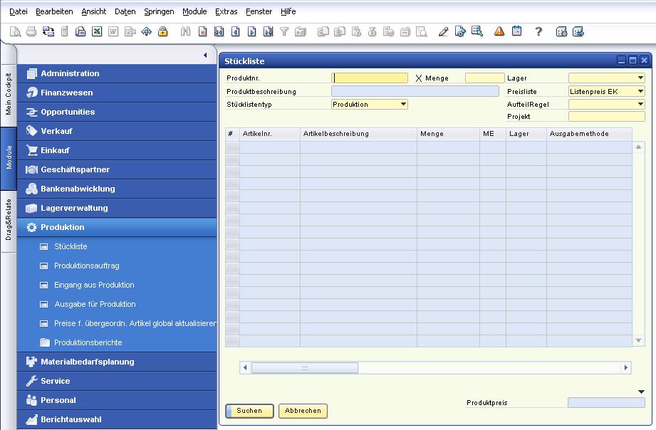 Produktionsplanung Und Steuerung In Sap Business One